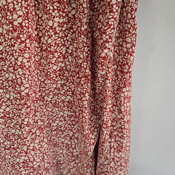 Grecerelle Floral Faux Wrap Hi Low Floral Dress NWOT Medium - Picture 4 of 7